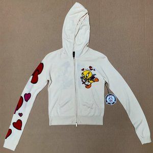 Looney Tunes Tweety & Sylvester Cashmere Zip Hoodie